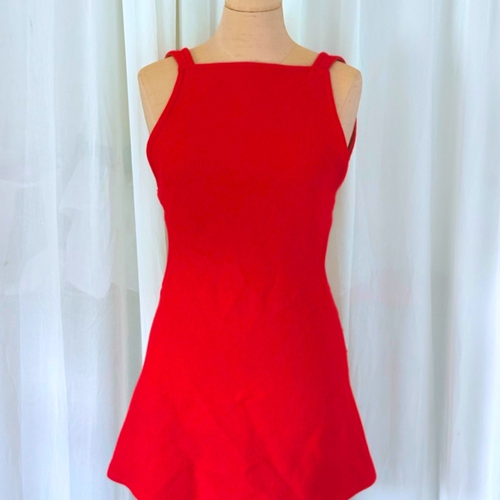 Zara Vibrant Red Mini Dress